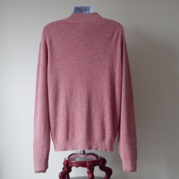 Peter Millar Crown Men Wool Cotton Twisted Knit Quarter Zip Sweater LYCHE XL NWT - Picture 7 of 8